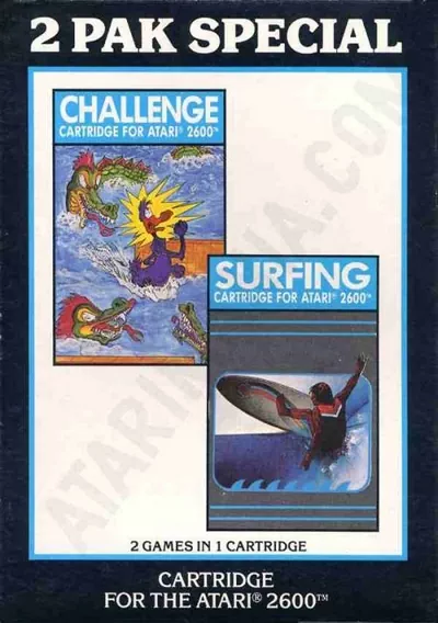 2 Pak Black - Challenge, Surfing (HES) (PAL)