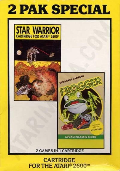 2 Pak Special Yellow - Star Warrior,Frogger (1990) (HES) (PAL)