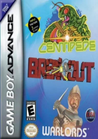 3 In 1 - Break Out Centipede Warlords GBA